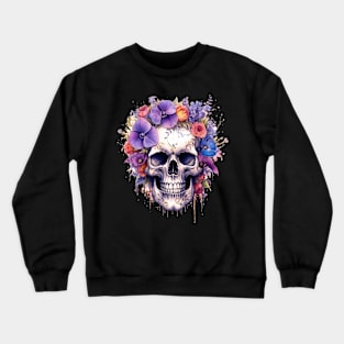 ornate skull Crewneck Sweatshirt